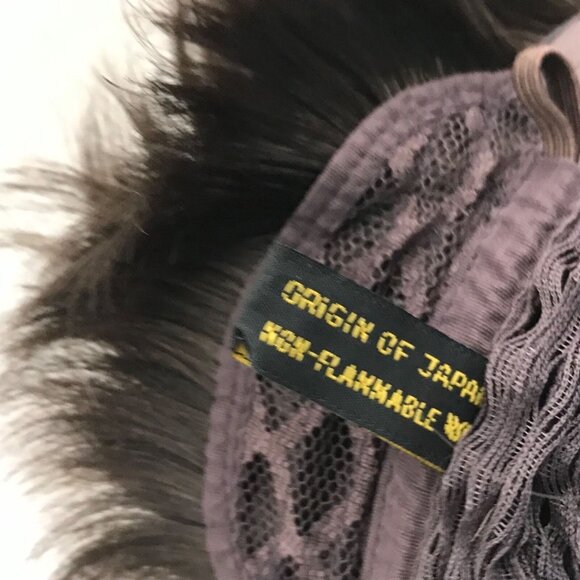 Wig Medium Dark Brown Bangs Bouffant Ratted Halloween Costume Dress Up Cosplay - Picture 7 of 8